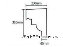 产品分解图型 - 檐口线，型号：SX311-YK-3，规格：230x310mm(3) - 焦作三象EPS建材 jiaozuo.sx311.cc