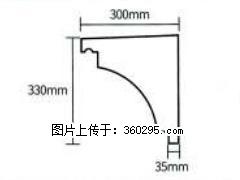 产品分解图型 - 檐口线，型号：SX311-YK-2，规格：300x330mm(2) - 焦作三象EPS建材 jiaozuo.sx311.cc